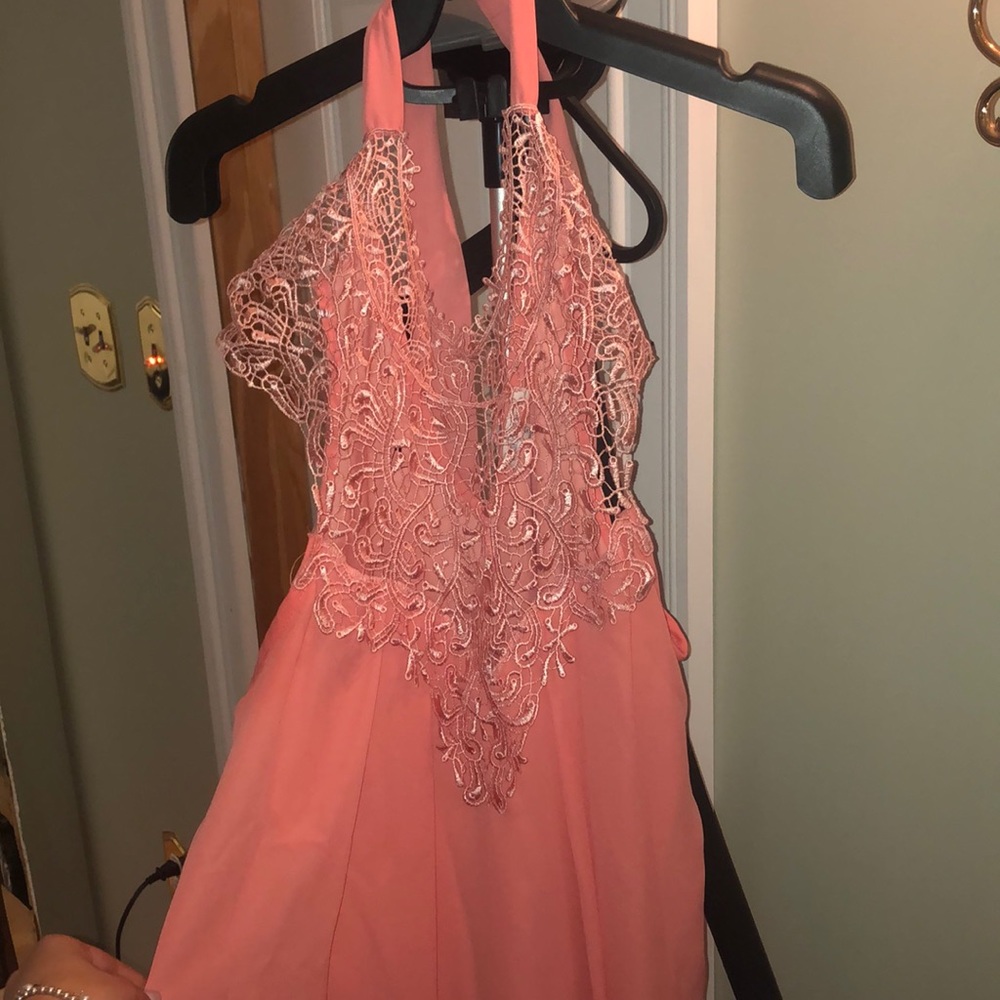 Cute Lace Halter Dress